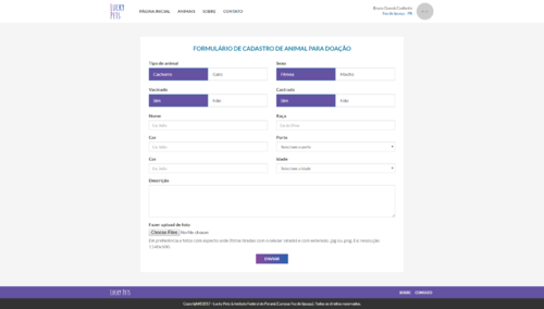 Formulário Anuncio Animal